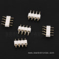 2.54 pitch 4P white round pin connector